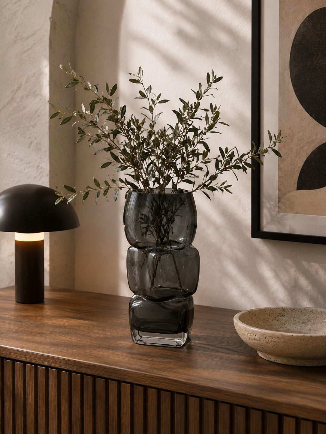 Triple Glass Vase