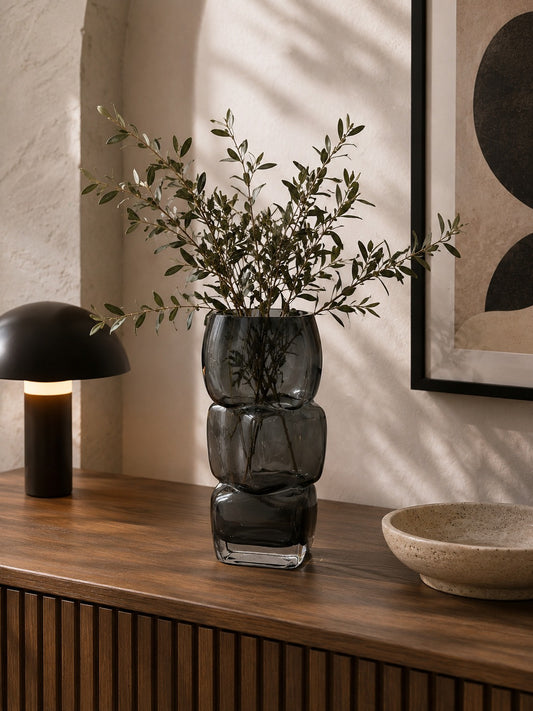 Triple Glass Vase
