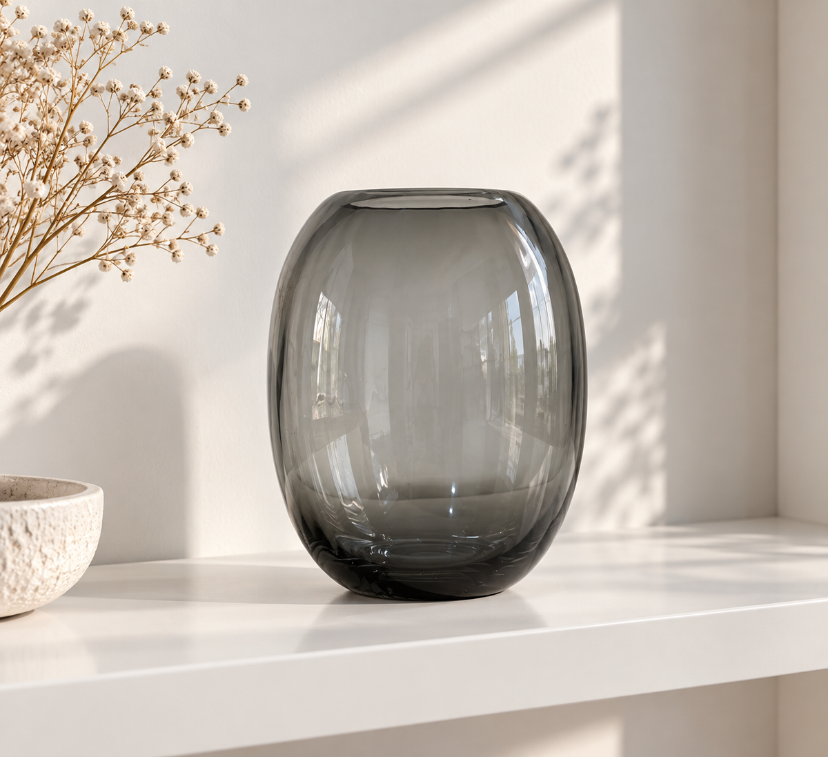 Oval glass Vase Set