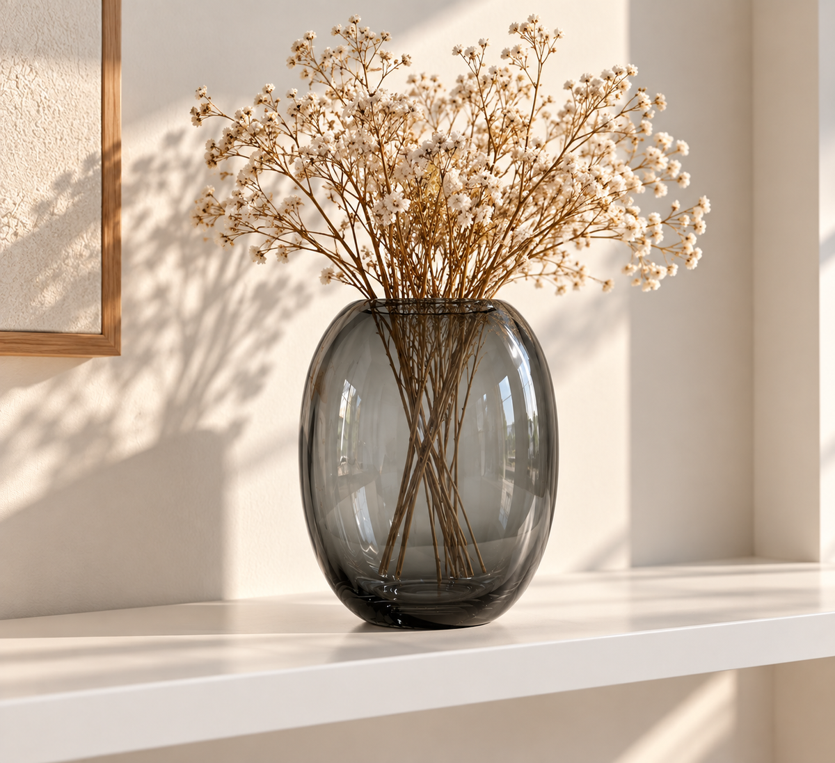 Oval glass Vase Set
