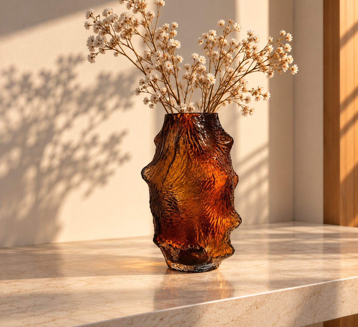 Amber Vase Set
