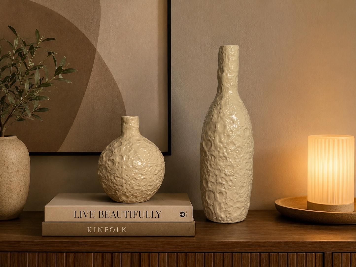 Moonstone Vases
