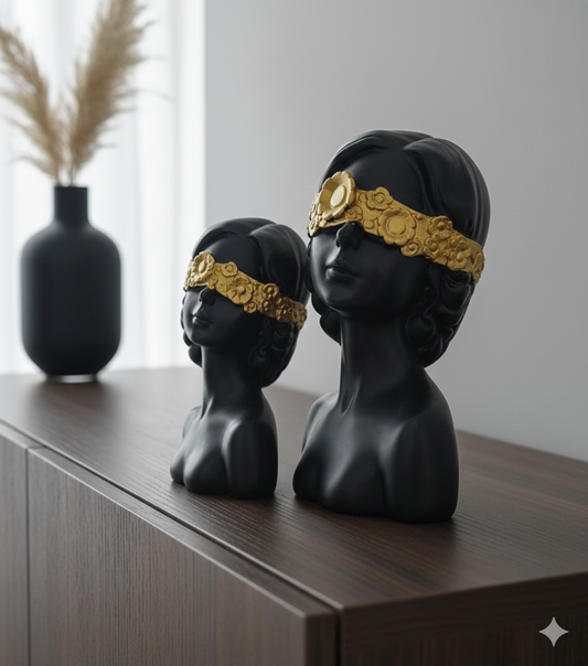 Two-piece girls figurine set