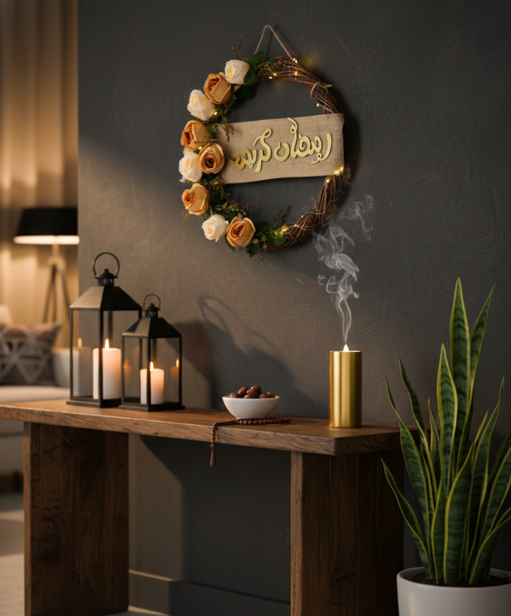 light Wreath for Ramadan (side)