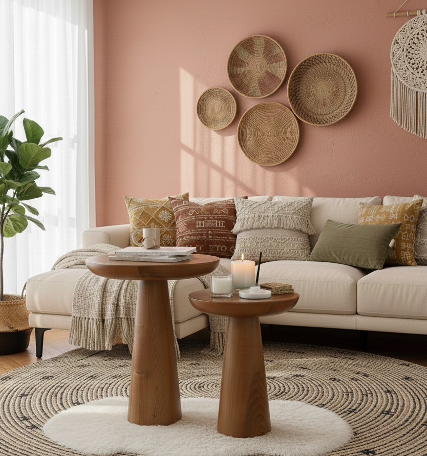 Mushroom Coffee & Side Table