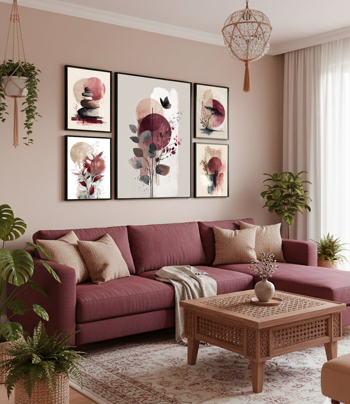 Collection with Black Frame & Glass Cover