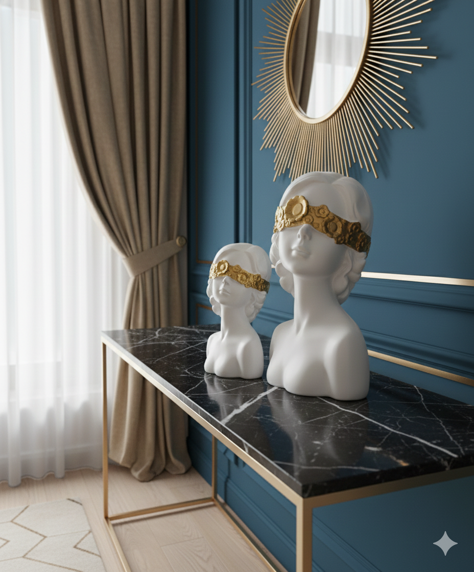 Two-piece girls figurine set