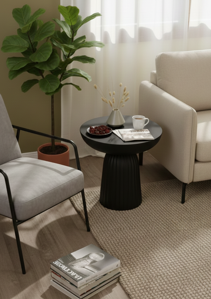 Mushroom resin Side table