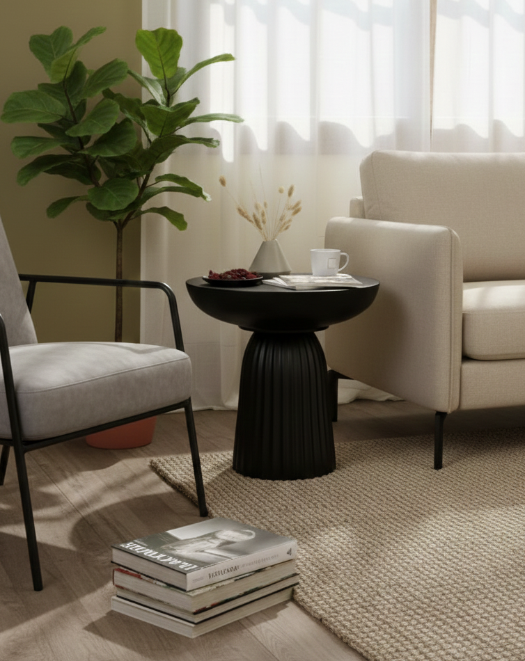 Mushroom resin Side table