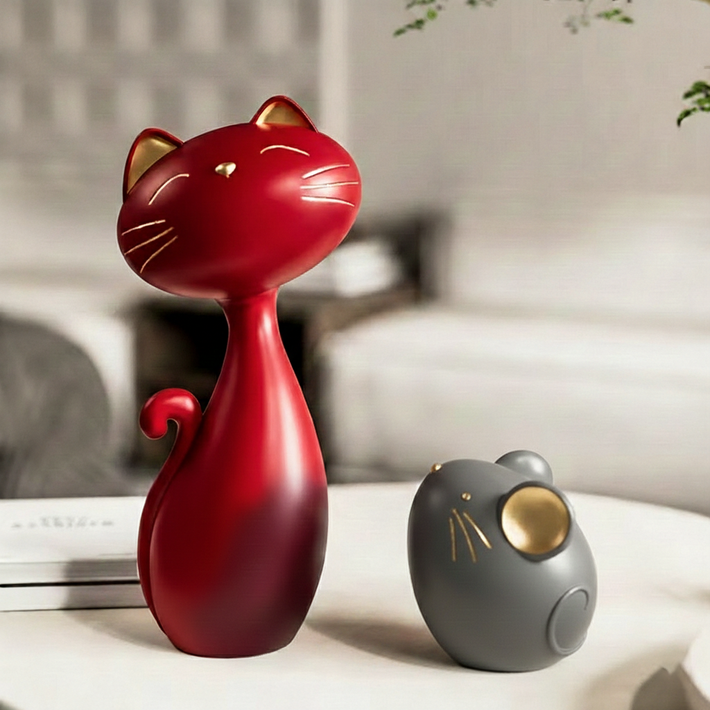 Cat and Mouse Couple Set