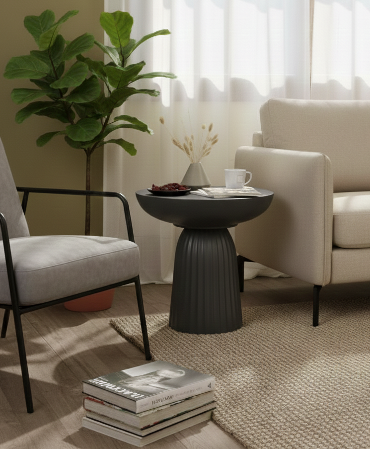 Mushroom resin Side table