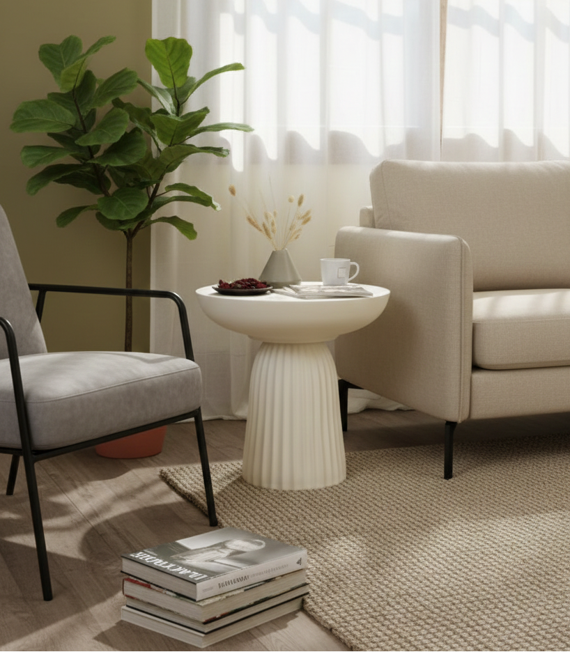 Mushroom resin Side table