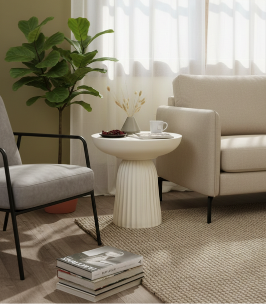 Mushroom resin Side table