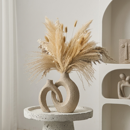 Hollow Vase Set of 2 for Modern Home Decor