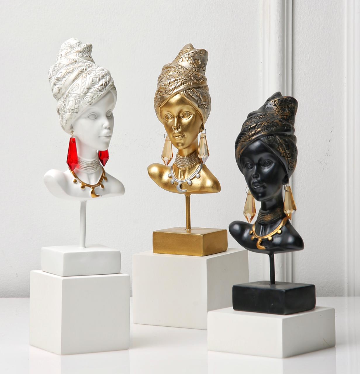 African girl statue
