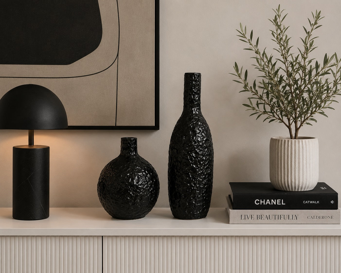 Moonstone Vases