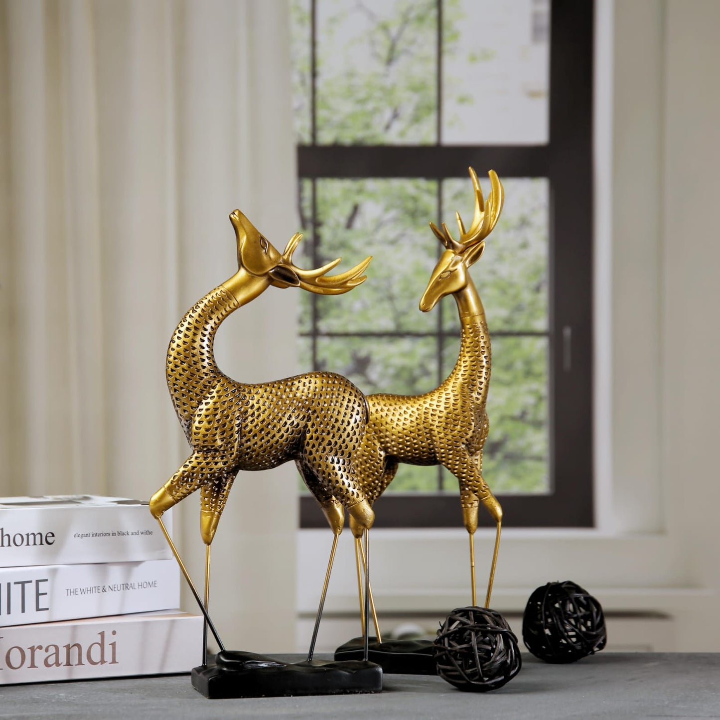 2  pieces deer set