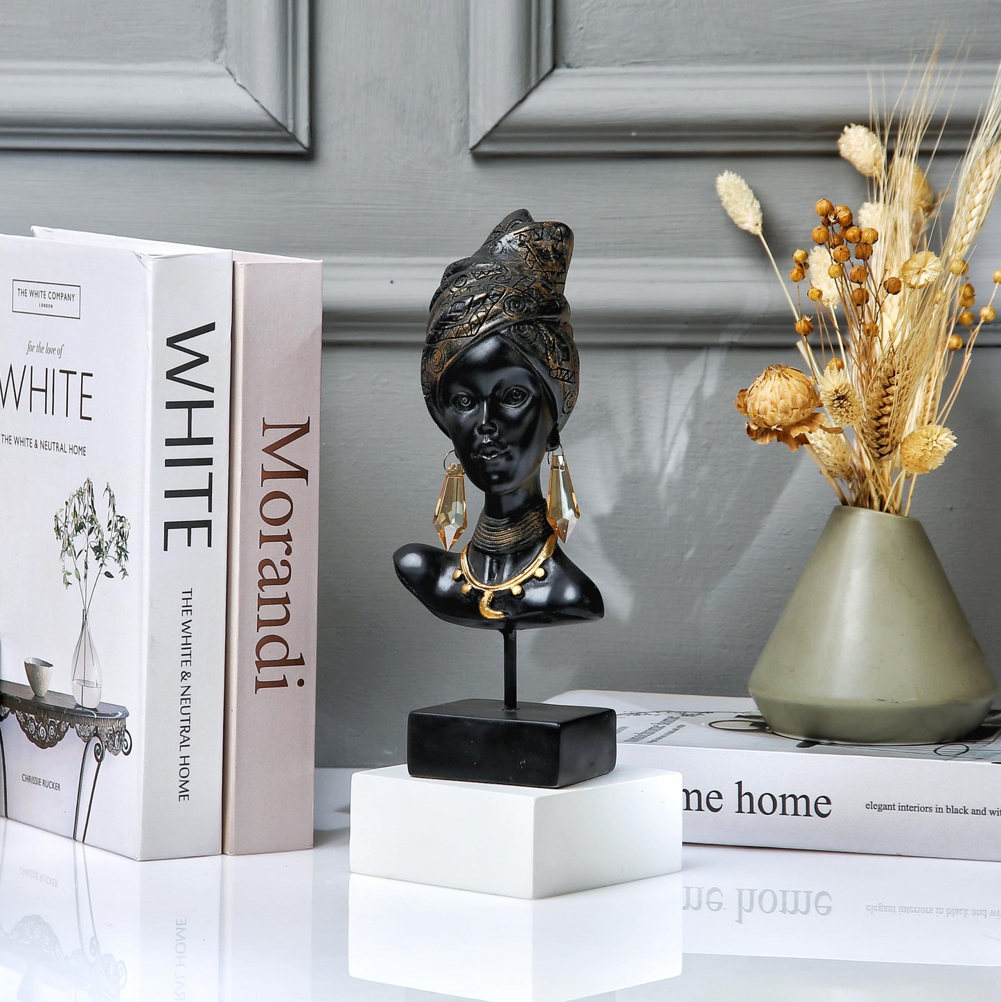 African girl statue