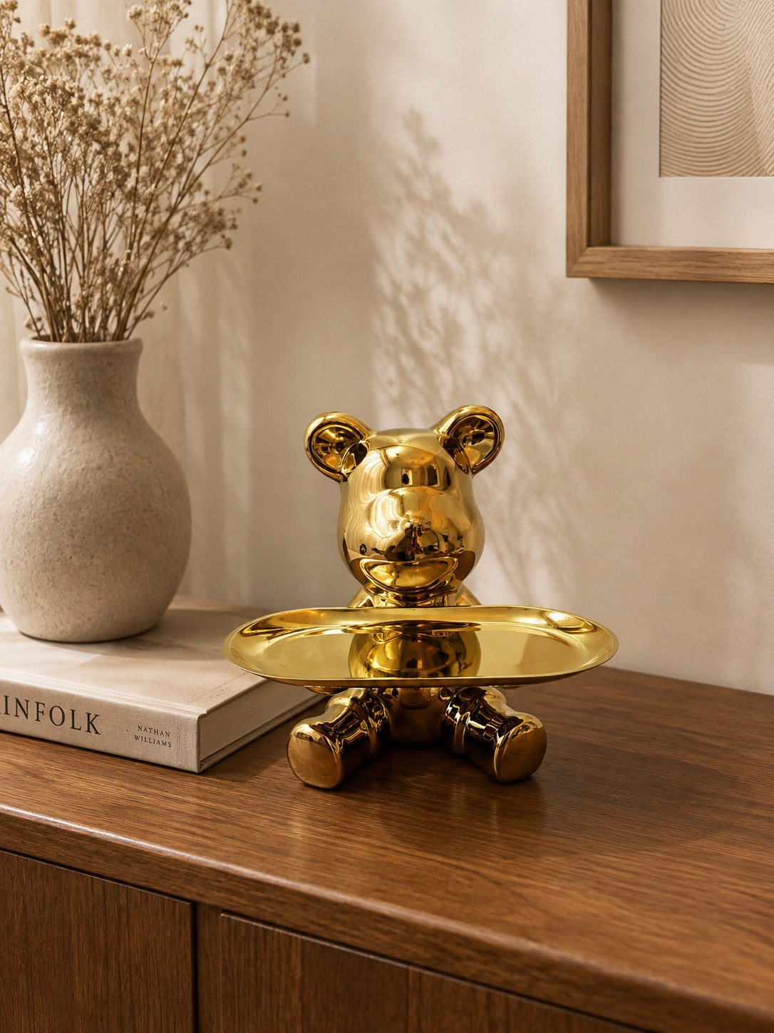 Golden Teddy Stand
