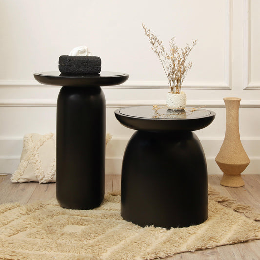 Set of tables black