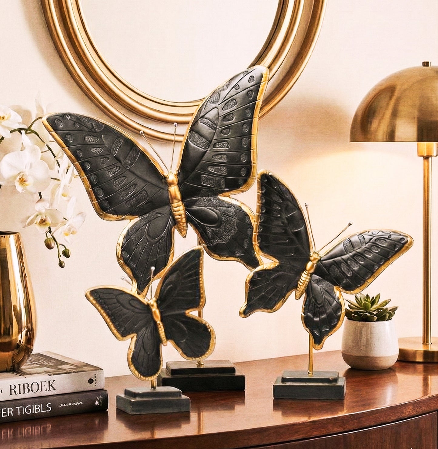 3 piece butterflies set