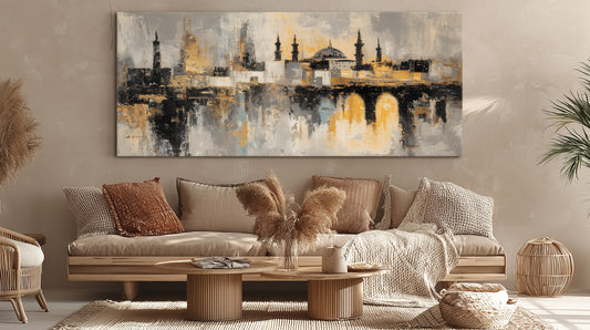 Golden Minarets canvas printed tableau