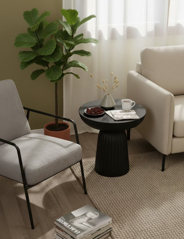 Mushroom resin Side table